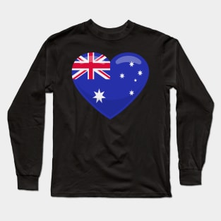 New Zealand Flag Heart Long Sleeve T-Shirt